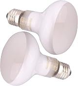 DERNORD 100W Reptile Heat Lamp E27 Build Pack 2 Daylight Bulbs Vivarium