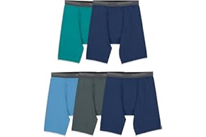 Fruit of the Loom Men's Micro Stretch Boxer Briefs, Designed to Move with You, Lightweight & Moisture Wicking