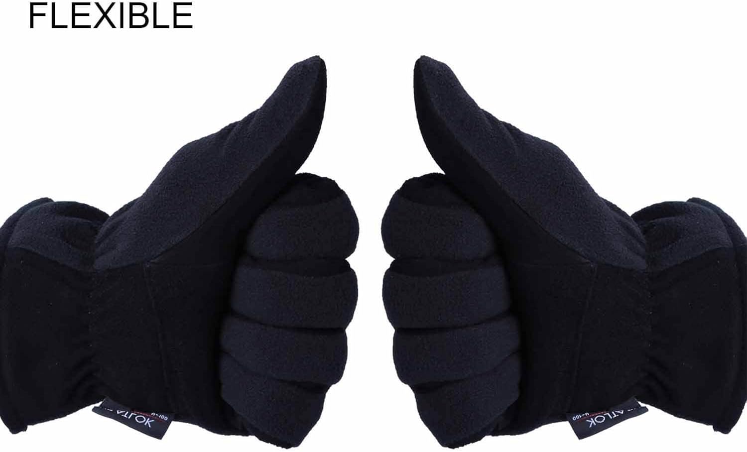 OZERO Winter Gloves -20 °F Cold Proof Deerskin Suede Leather Thermal Work Glove Warm Polar Fleece Heatlok Insulated Cotton - Hands Warmer in Cold Weather for Women and Men : Clothing