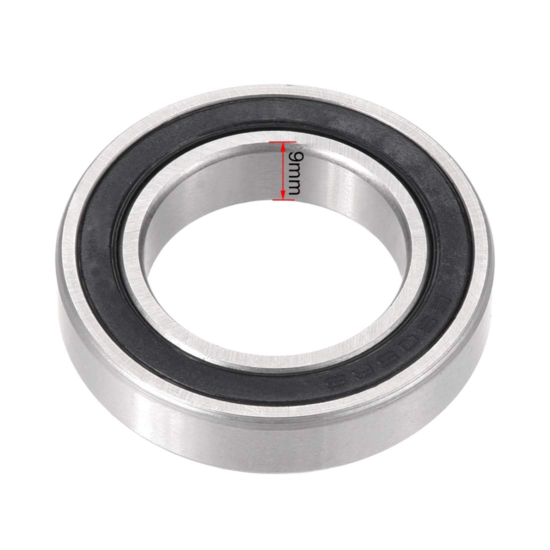 sourcing map 6905-2RS Deep Groove Ball Bearing Double Sealed 1180905, 25mm x 42mm x 9mm Chrome Steel Bearings (Pack of 1) - Image 4