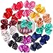 CÉLLOT Oversize Bows for Girls,Glitter Sparkle Flip Sequins 8 inch Big Hair Bows Alligator Clips for Baby Girls Toddlers Kids and Teens,Pack of 12