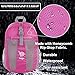 bago Lightweight Small Hiking Backpack for Women and Men - 25L Travel Day Pack - Foldable Hiking Daypack Ultralight for Camping Outdoor Sports - Day Bag Packable Backpack for Travel (Pink)