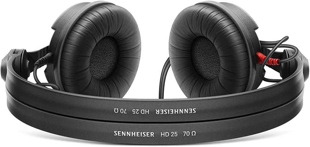 Sennheiser HD 25 Black Supraaural Headphones (Supraaural, 16-220000 Hz, 120 dB, 70 Ω, Wired, 1.5 m) - Image 5