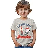 IZYJOY Baseball Shirt Toddler Boy I'm Just Here for The Snacks T-Shirt Baseball Fans Tee Game Day Short Sleeve Summer Tops