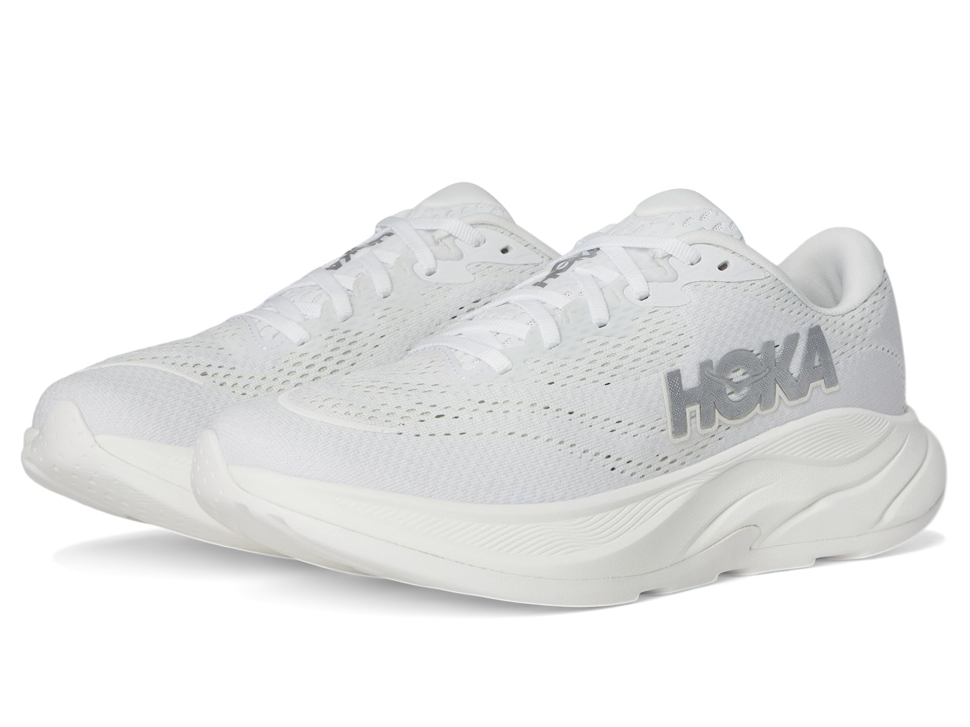 Hoka Women's Rincon 4 White/Silver 10 Medium Image