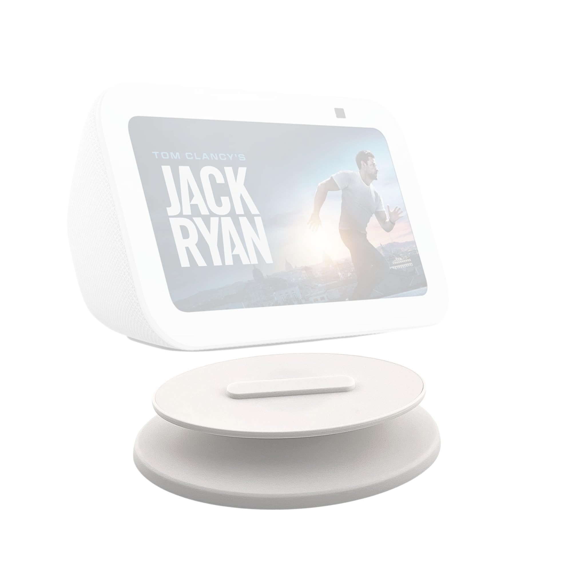 Sintron Adjustable Magnetic Stand Mount for Shᴏw 5 & Shᴏw 8 (1st Gen & 2nd Gen) - Smart Display Stand Holder, 360 Degree Rotation, Tilt Function & Anti-Slip Base -White, Compatible with iPhone Models