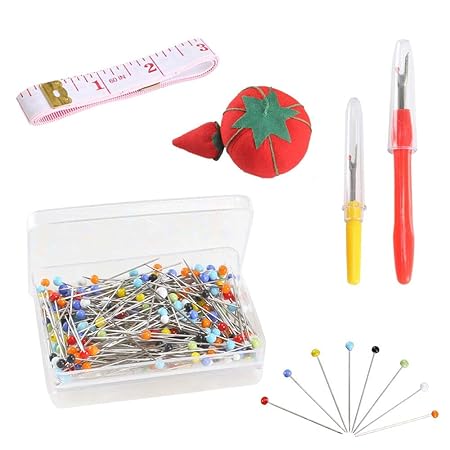 Lavori Di Cucito Quilting Wekon 800pcs Perline Colorate Perni Da Cucire Con Puntaspilli Cucito Pins Spilli Da Sarta Colori Misti Vetro Spilli Spilli Con Capocchia In Vetro Con Perla Diritti Da Sarta Spillo Con Testa