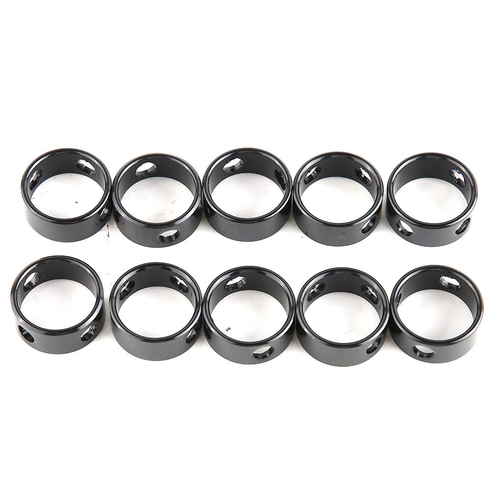 Junlucki Rope Adjuster, Rope Fastener, Quick Release Anti-Slip 10pcs Cord Adjuster Tent Tensioners Durable Backpacking Outdoor Activity for Tent Hiking Camping(black)