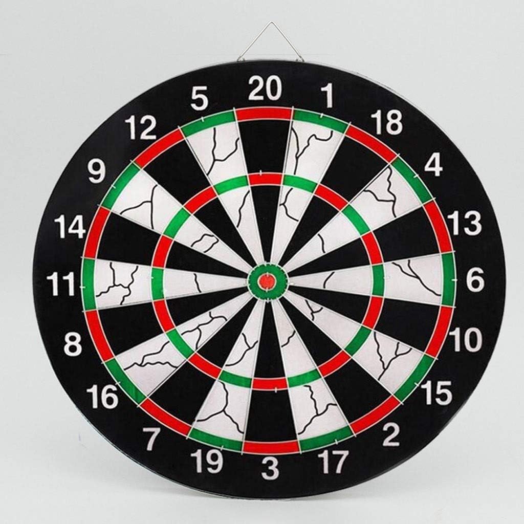 JANVIER Thick Dart Board, Dartboard Double-Sided Flocking, Professional Dart Board Set, Professional Game Dart Board, Thickness20mm Can Be Used for Professional Practice Darts, Diameter 36.5cm 43cm