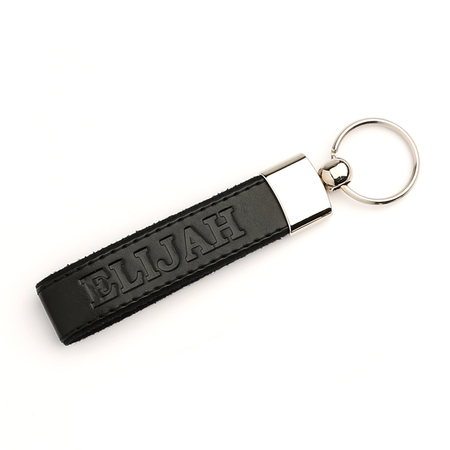 Londo Leather Personalized Keychains Custom Leather Key Chains, Engraved Elegant Keyrings with