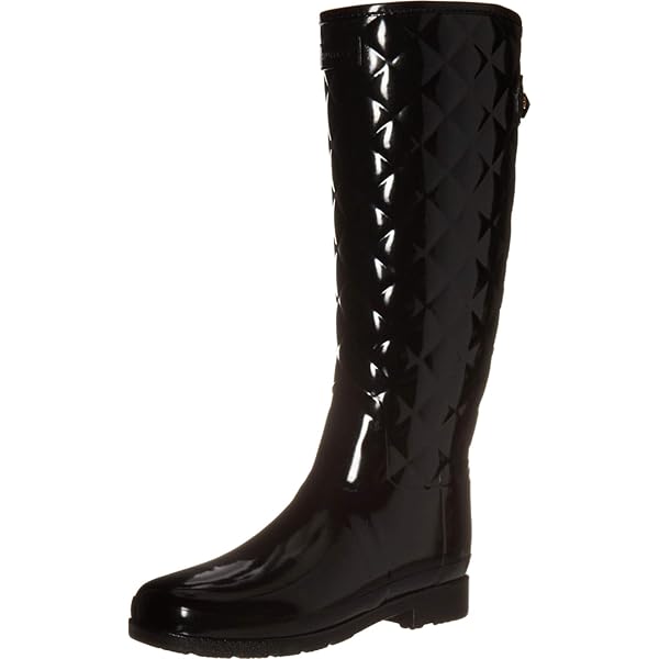 Amazon.com: Hunter Refined Tall Stud Cuff Boot Black 6 M