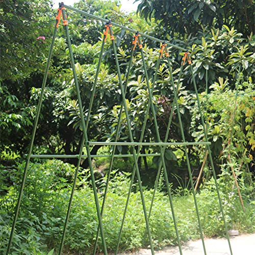 G-LEAF Sturdy Metal Garden Stakes 4 Ft Plastic Coated Steel Tube Plant Sticks for Tomato,Cucumber,Strawberry, Bean,Tree,Pack of 50 - Thumbnail 6