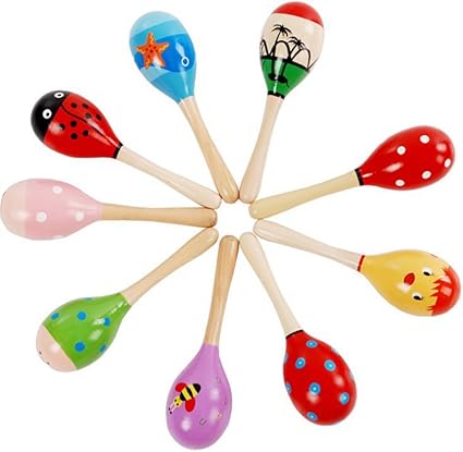 maracas madera bebe
