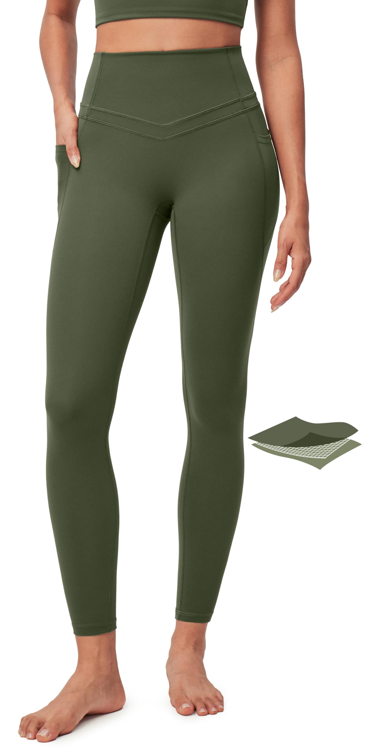 IUGA Compression Leggings with Pockets for Women