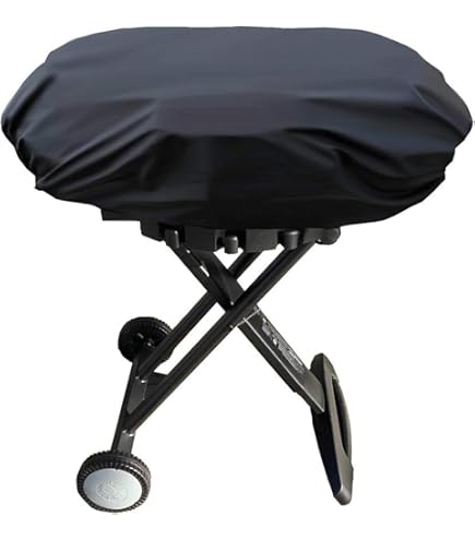 Housse De Barbecue - Tissu Oxford Noir Avec Cordon De Serrage - Housse