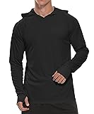 Susclude Men's Long Sleeve UPF 50+ Running Shirts