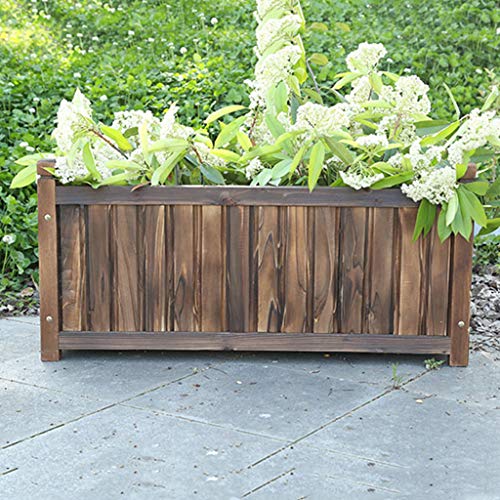 QILIN Pflanzkasten, Korrosionsschutz-Holzpflanzgefäß, Blumenbeetzaun-Blumentopf, Garten Im Europäischen Stil… – Bild 6
