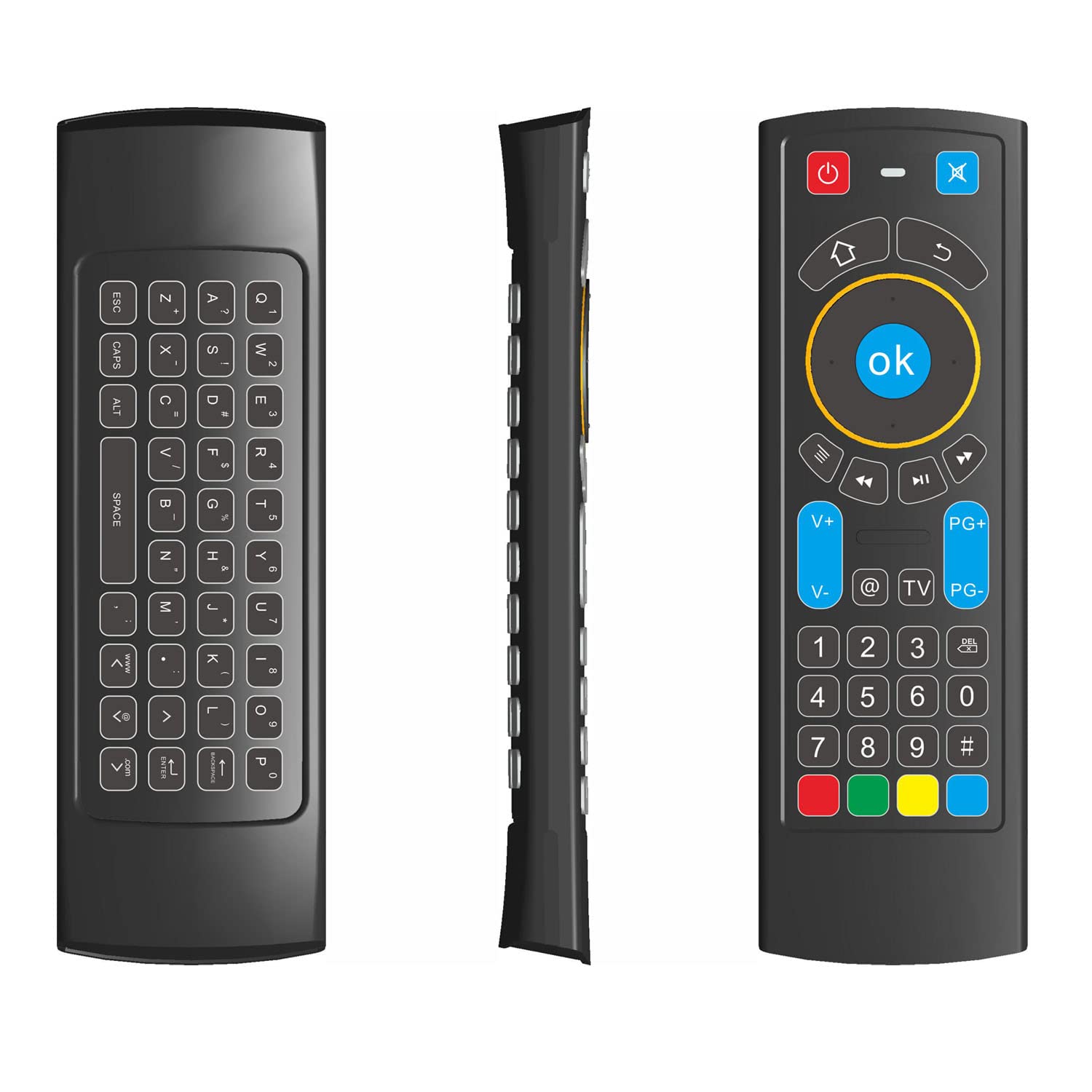 Gowell Smart Remote Controller Specifically Compatible with Amazon Fire TV Stick Mini Keyboard and IR Learning Works with Android TV Box Windows Raspberry PI