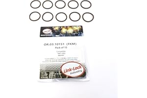 LINK-LOCK 10PCS OR.03.10151 FKM Viton Sealing O-Ring Kit of Cooling Water Pipe 94011602 982430 for Chevrolet-LB7 LGH LML LBZ 