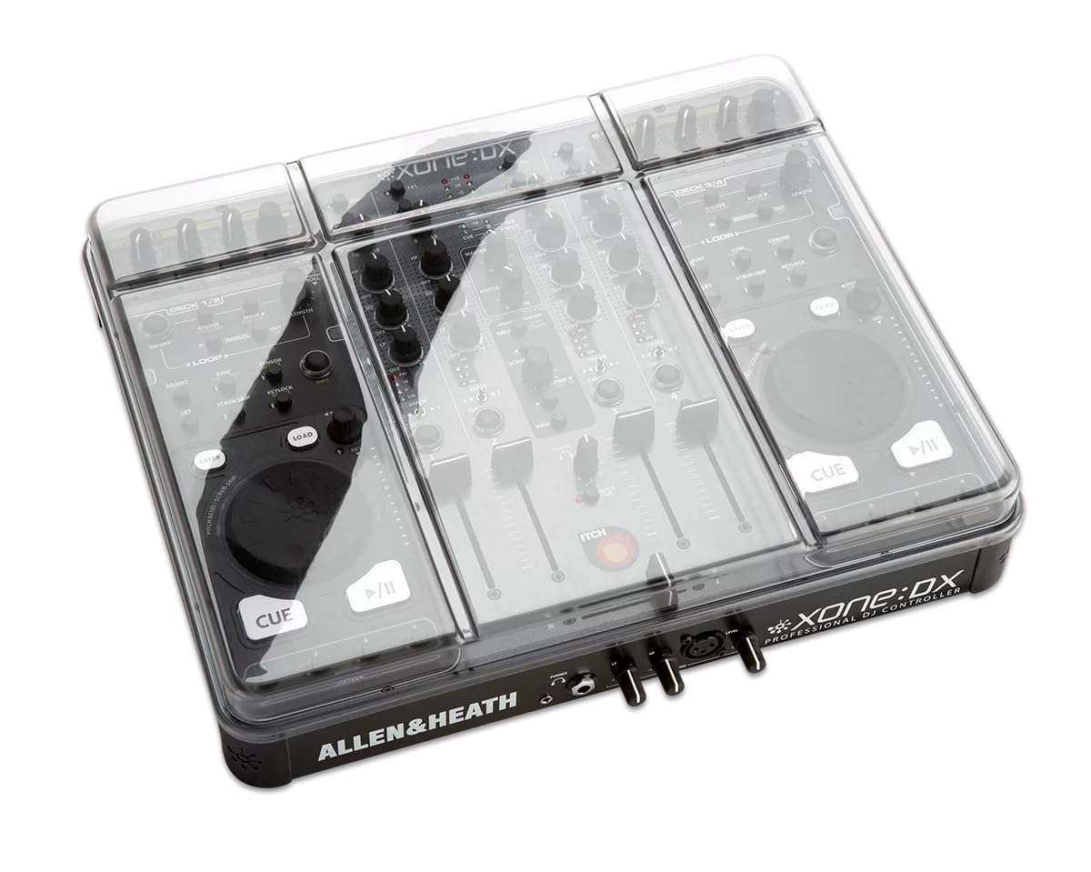 Decksaver Cover for Allen & Heath Xone DX - Super-Durable Polycarbonate Protective lid in Smoked Clear Colour, Made in The UK - The DJs' Choice for Unbeatable Protection