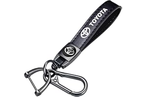 Xiconbao Leather Car Keychain for Toyota Corolla Avalon Camry Prius Allion RAV4 Highlander Key Chain for Men and Women Family Present Key Ring Accessories