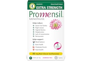 Promensil Extra Strength | Menopause Supplement with Red Clover | Severe Symptom Relief & Natural Multi-Symptom Support | Red