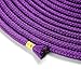 BONTIME All-Purpose Soft Cotton Rope - 32 Feet Length,1/3-Inch Diameter (Purple,Pack of 3)