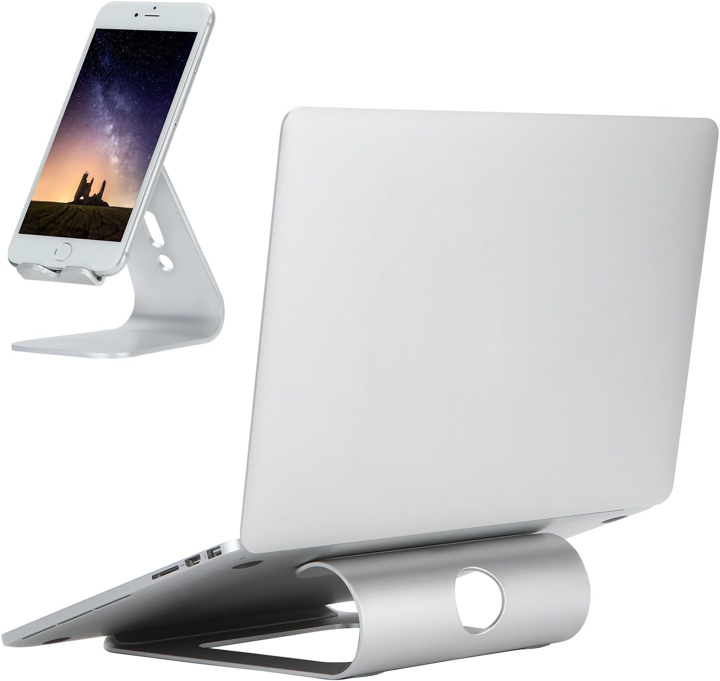 Laptop Stand Compatible for MacBook Pro/Air, DRROT Portable Laptop Stand Foldable Computer Stand, Adjustable Notebook Stand Holder for Notebook Computer PC Pad Tablet (11-15 inch)…