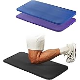 DEAYOU 3 Pack Yoga Knee Pads Cushion, Non Slip Exercise Mat for Pain Free Yoga, Extra-Thick Pilates Knee Mats, Portable Yoga Mat Accessory for Fitness, Elbows, Wrist, Forearms, 24"x10"x0.6", 3-Color