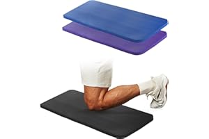 DEAYOU 3 Pack Yoga Knee Pads Cushion, Non Slip Exercise Mat for Pain Free Yoga, Extra-Thick Pilates Knee Mats, Portable Yoga 