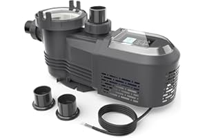 Aquastrong Variable Speed Pool Pump, 3 HP, 220V, 11359GPH, In/Above Pool Pump, Energy Efficient, High Flow, Powerful Self Primming Swimming Pool Pumps with Filter Basket