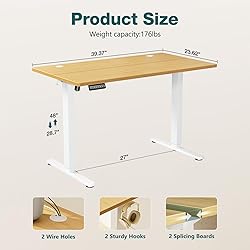 OLIXIS Electric Standing Desk - 40 x 24 Inch
