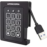 Apricorn Aegis Padlock 240 GB SSD 256-Bit, FIPS 140-2 Level 2 Validated Ruggedized USB 3.0 Encrypted External Portable Drive