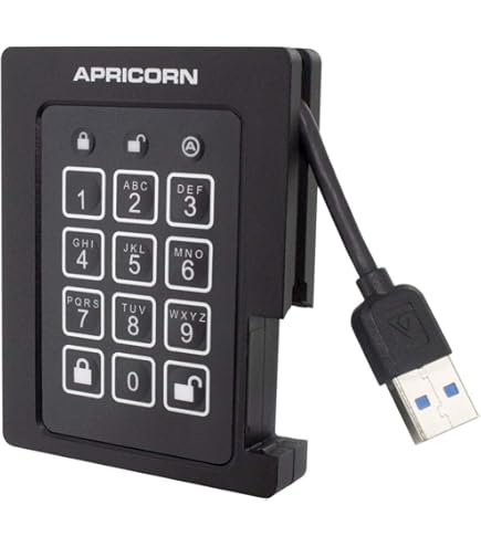 Amazon.com: Apricorn 500GB Aegis Padlock USB 3.0 256-bit AES