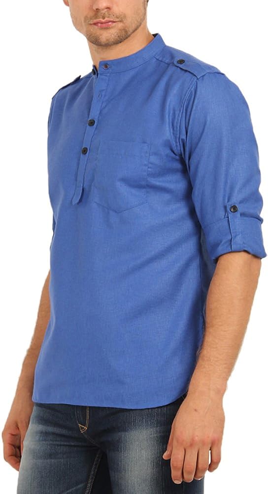 svanik men's blended straight kurtas