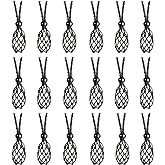 VNVETYTO 18 PCS Crystal Cage Necklace Holder Necklace Cord Empty Stone Holder Replacement Hand-Woven Necklace Cord with Adjustable Length