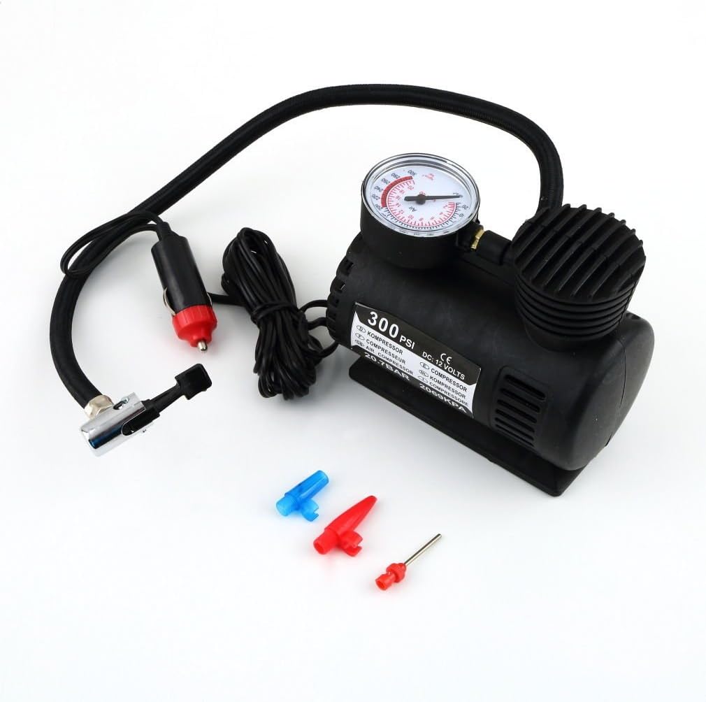 Portable 12V Auto Car Electric Air Compressor Tire Infaltor Pump 300 PSI SC