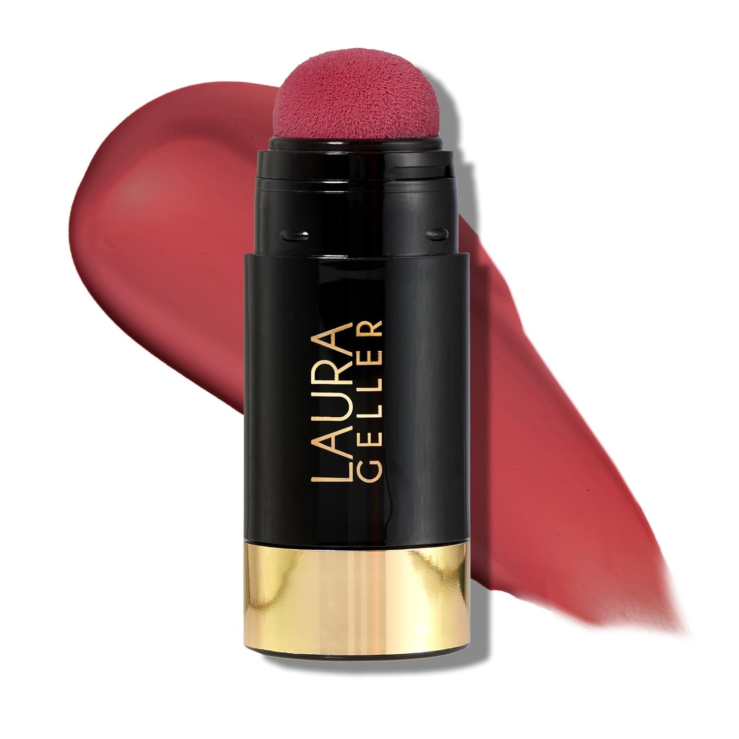 LAURA GELLER NEW YORK Serum Blush Tint (Blushing Berry) - Hydrating, Long-Lasting Liquid Blush with Hyaluronic Acid for Plump, Rejuvenated Cheeks and a Natural Finish