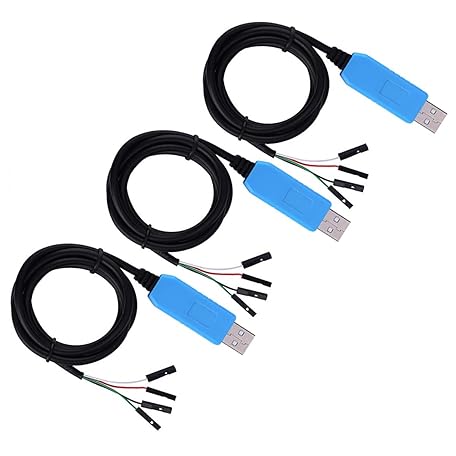 FainWan PL2303TA USB To TTL Serial Cable - 2 Pack For Raspberry Pi & Programming