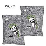 MySit Air Purifying Bags, Bamboo Charcoal Bag, Bamboo Charcoal Air Freshener Bag, Kitchen Fridgerator Odor Eliminator Remover Cabinet Charcoal Deodorizer(2 x 500g)