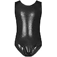 TENVDA Gymnastics Leotards for Girls Sparkly Colorful One-Piece Kids Tumbling Outfit Size 2-12 Years Old