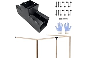 VoTwoofv Pergola Bracket kit 4x4,3-Way T-Shaped Bracket Woodworks Pergola kit for Wood Beam (Actual: 3.5" x3.5'') Outdoor Gazebos,Patio Pergolas,Log Cabins (1 Pack)…