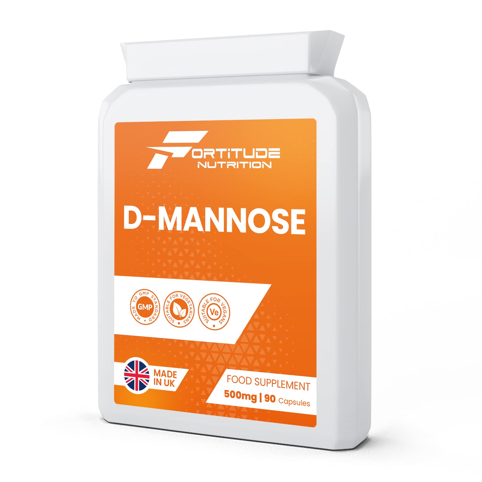 D-Mannose Capsules | D Mannose Supplement for Men and Women for Urinary and Bladder Health Support | D Mannose High Strength 500mg 90 Vegan Friendly Capsules