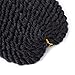 Havana Twist Crochet Hair 6 Packs 18 inch Crochet Braids Senegalese Twist Crochet Braiding Hair(1B)