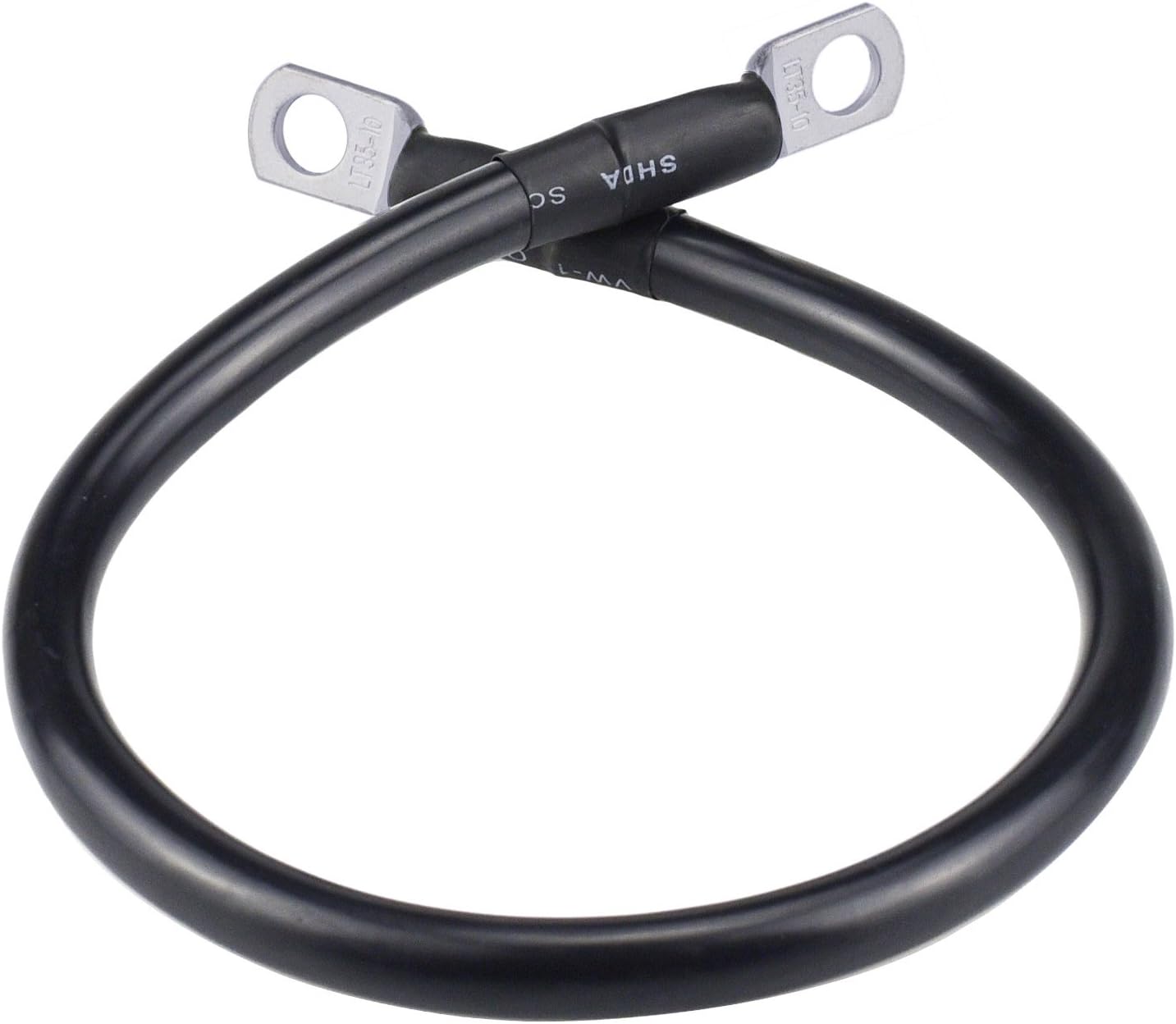 Cllena 3/8″ Stud 18″ Long 2Gauge Battery Cable for Marine Boat Car Rv