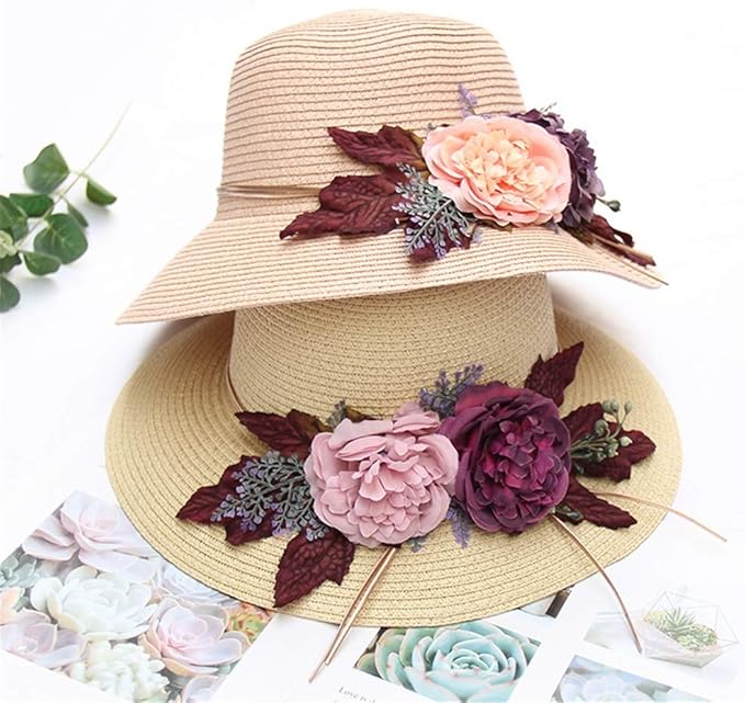 Vetements Accessoires Chapeaux De Protection Solaire Pour Les Femmes Chapeau De Paille Plage Ecran Solaire Ombre Dame Pliable Fleurs Large Bord Printemps Ete Chapeau White Ram Mount Co Uk