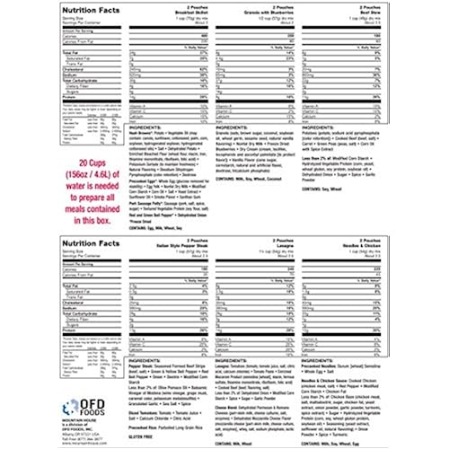 Mountain House 84606 Just In Case 4-Day Emergency Food Supply Sports & Outdoors, Outdoor Recreation, Camping & Hiking, Camp Kitchen, Freeze-Dried Food