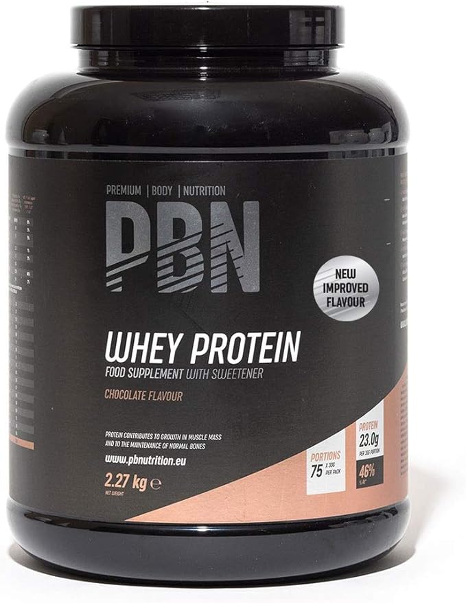 PBN Premium Body Nutrition Whey Protein 2.27kg Chocolate, New