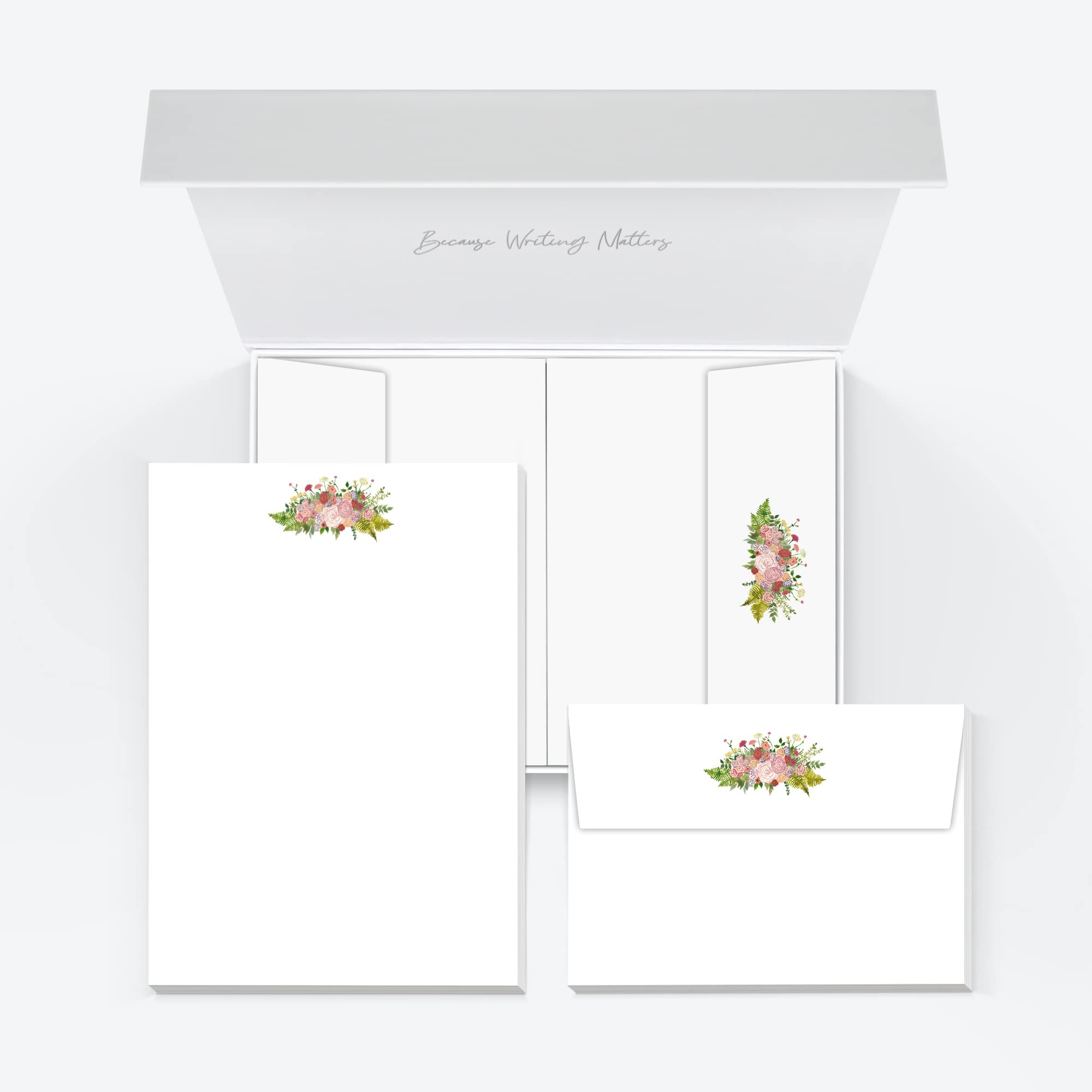 Me Loovely Bouquet Letter Writing Paper and Envelopes Set Stationery Letters Writing Supplies for School Home & Office | Christmas Gifts (A5 Size, Pack of 40)