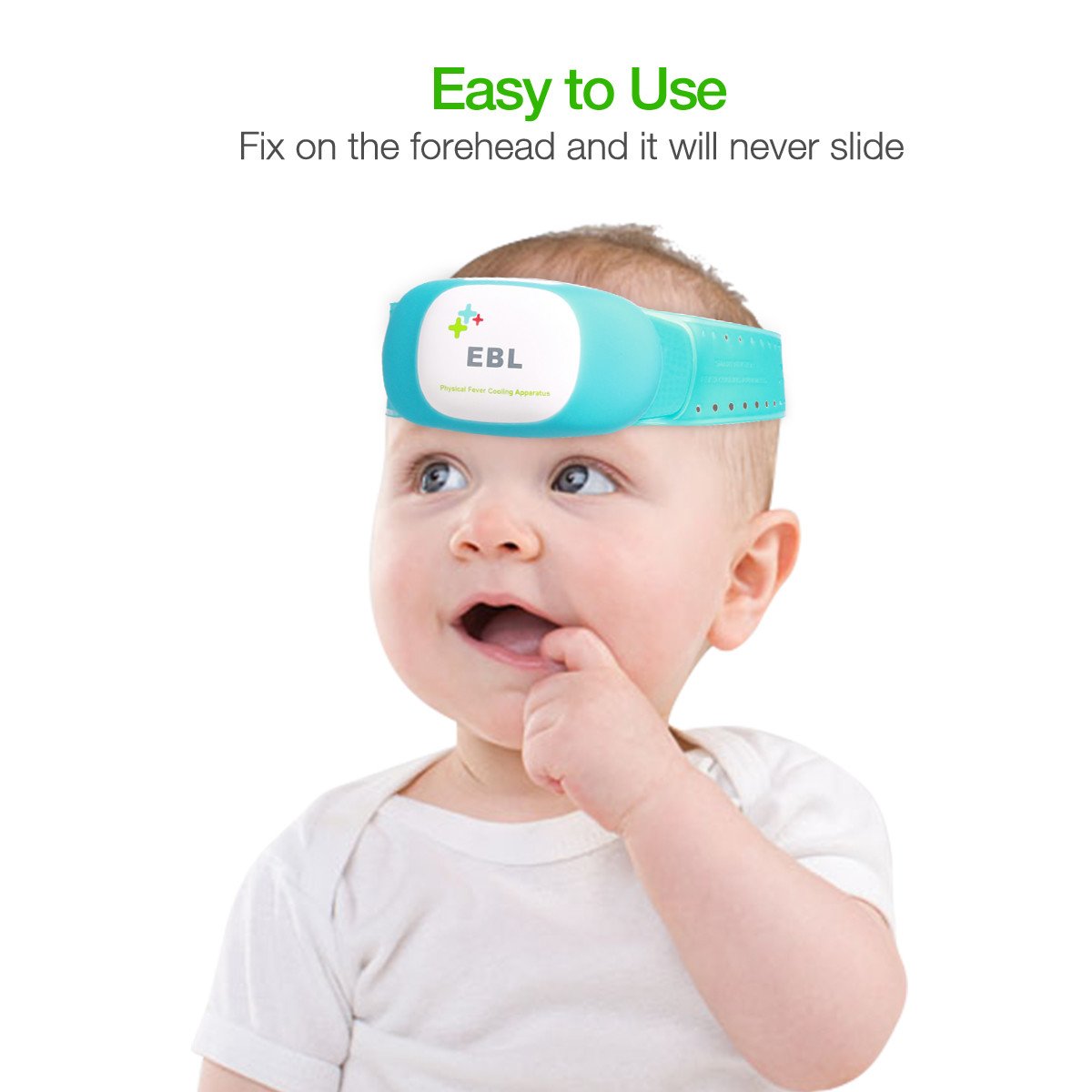 EBL Intelligent Fever Cooling Relief Cold Ice Pack Cooling Patch for Eyes Pain Relief, Migraine Headache Relief, Stress Relief, Anxiety - FDA Approved